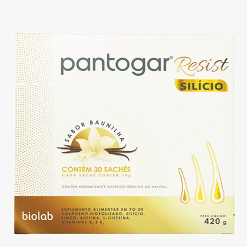 PANTOGAR RESIST SILICIO BAUNILHA 30 SACHES