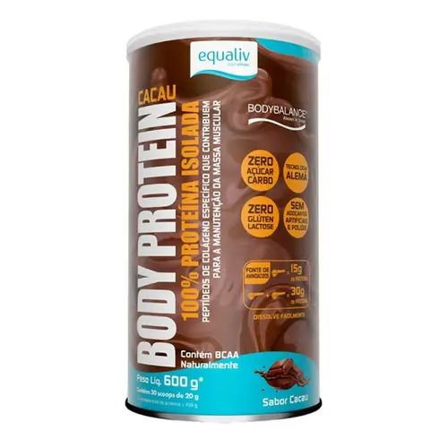 BODY PROTEIN CACAU 600 G EQUALIV