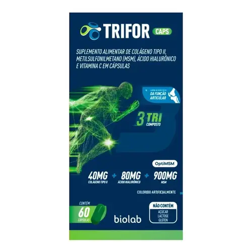TRIFOR 60 CAPS 40 MG COL + 80 MG AC HIAL + 900 MG MSM